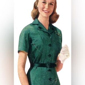 Vintage 1950s Girl Scout uniform blouse size medium